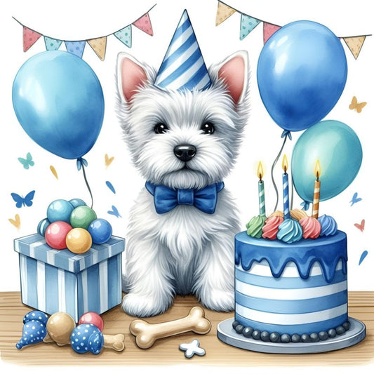 West Highland Terrier Westie Dog | Diamond Painting