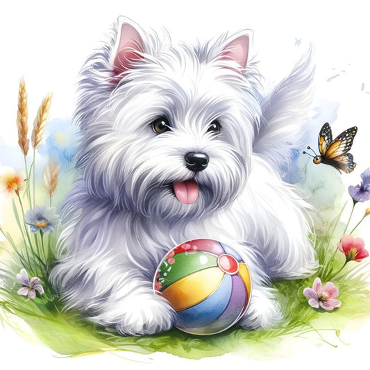 West Highland Terrier Westie Dog | Diamond Painting