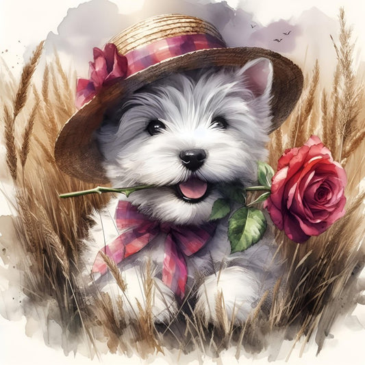 West Highland Terrier Westie Dog | Diamond Painting