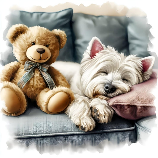 West Highland Terrier Westie Dog | Diamond Painting