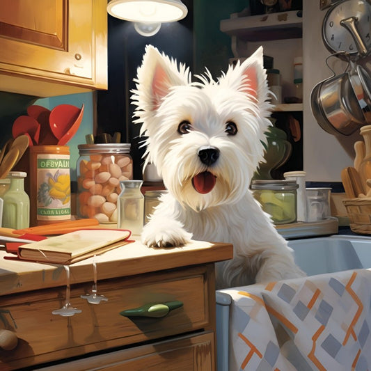 West Highland Terrier Westie Dog | Diamond Painting