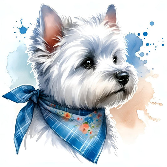 West Highland Terrier Westie Dog | Diamond Painting