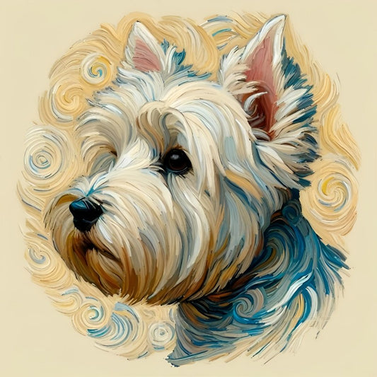 West Highland Terrier Westie Dog | Diamond Painting