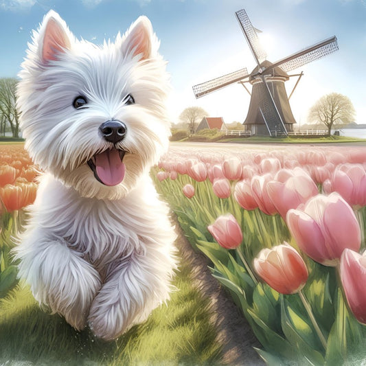 West Highland Terrier Westie Dog | Diamond Painting