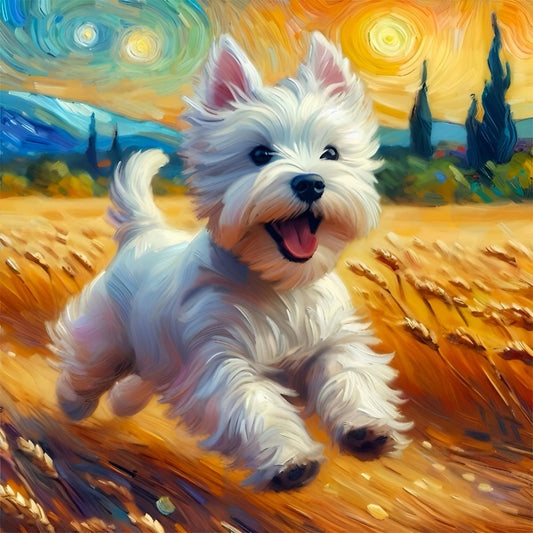 West Highland Terrier Westie Dog | Diamond Painting