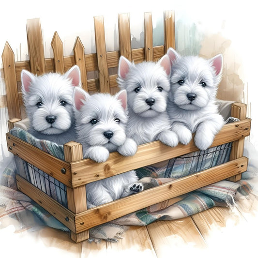 West Highland Terrier Westie Dog | Diamond Painting