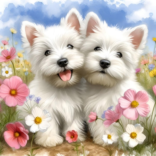West Highland Terrier Westie Dog | Diamond Painting