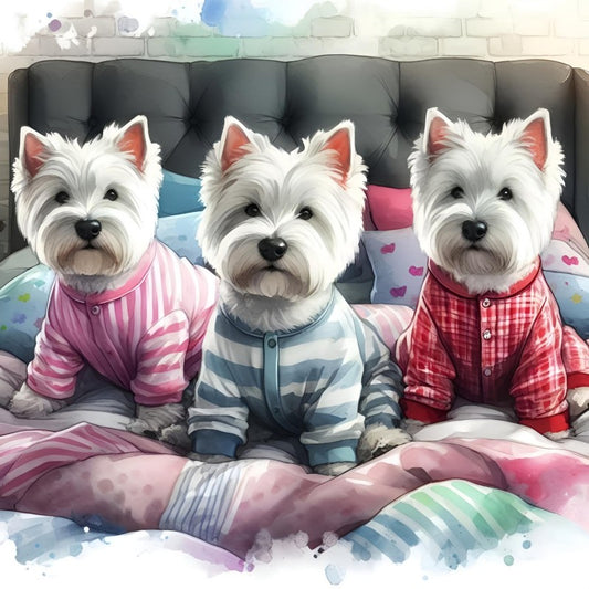 West Highland Terrier Westie Dog | Diamond Painting