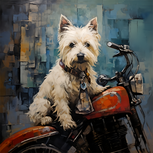 West Highland Terrier Westie Dog | Diamond Painting