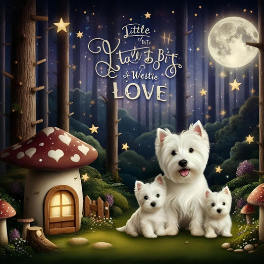 West Highland Terrier Westie Dog | Diamond Painting