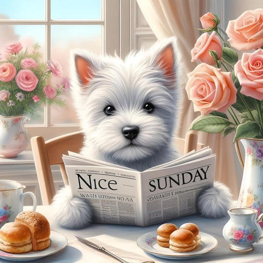West Highland Terrier Westie Dog | Diamond Painting