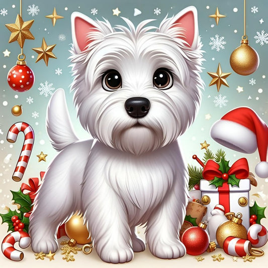 West Highland Terrier Westie Dog | Diamond Painting