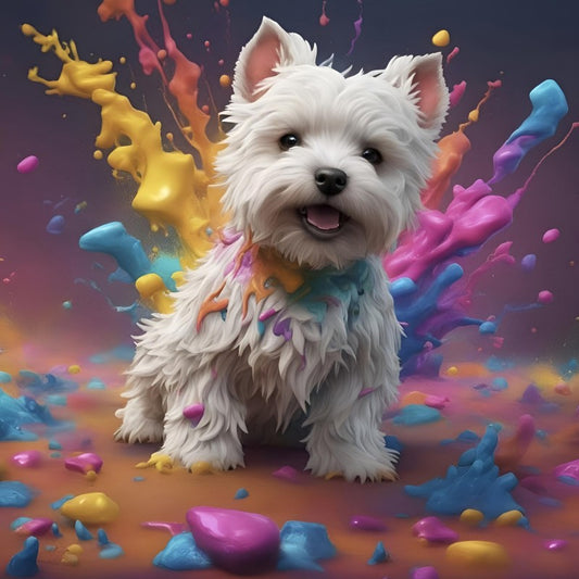 West Highland Terrier Westie Dog | Diamond Painting