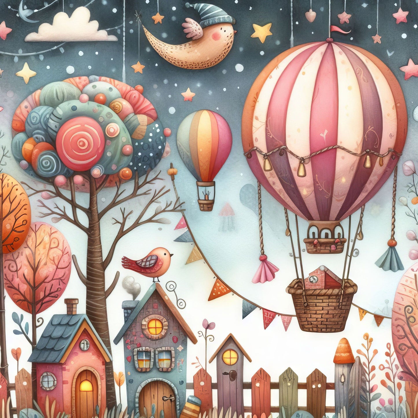 Hot Air Balloon | Diamond Painting