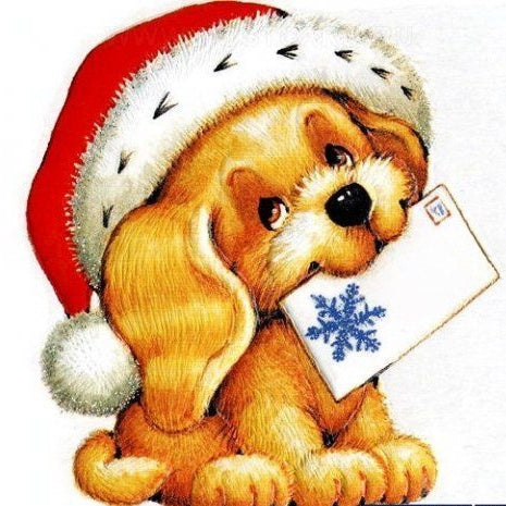 Christmas Dog | Diamond Painting