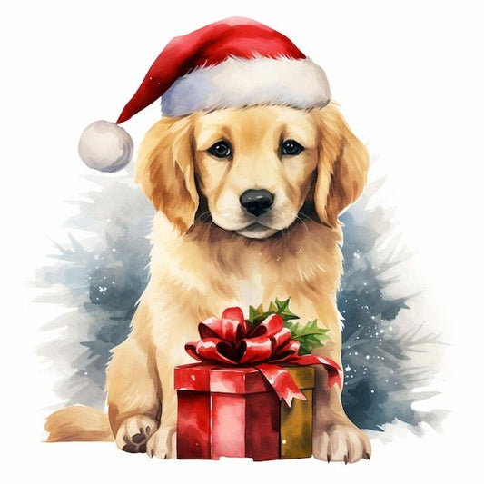 Christmas Dog | Diamond Painting