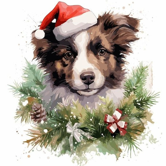 Christmas Dog | Diamond Painting