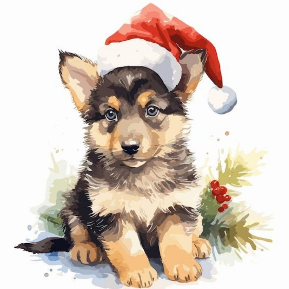 Christmas Dog | Diamond Painting