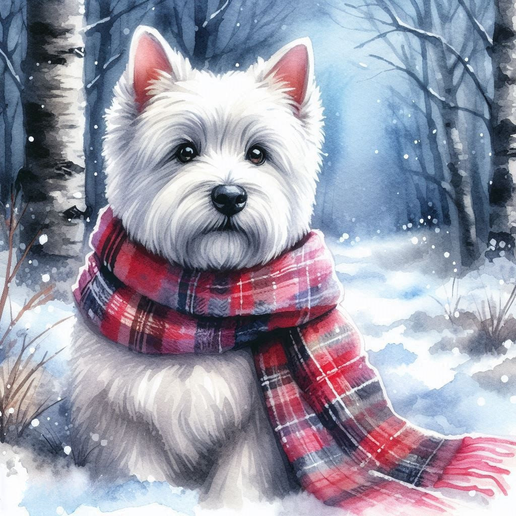 Christmas Dog | Diamond Painting