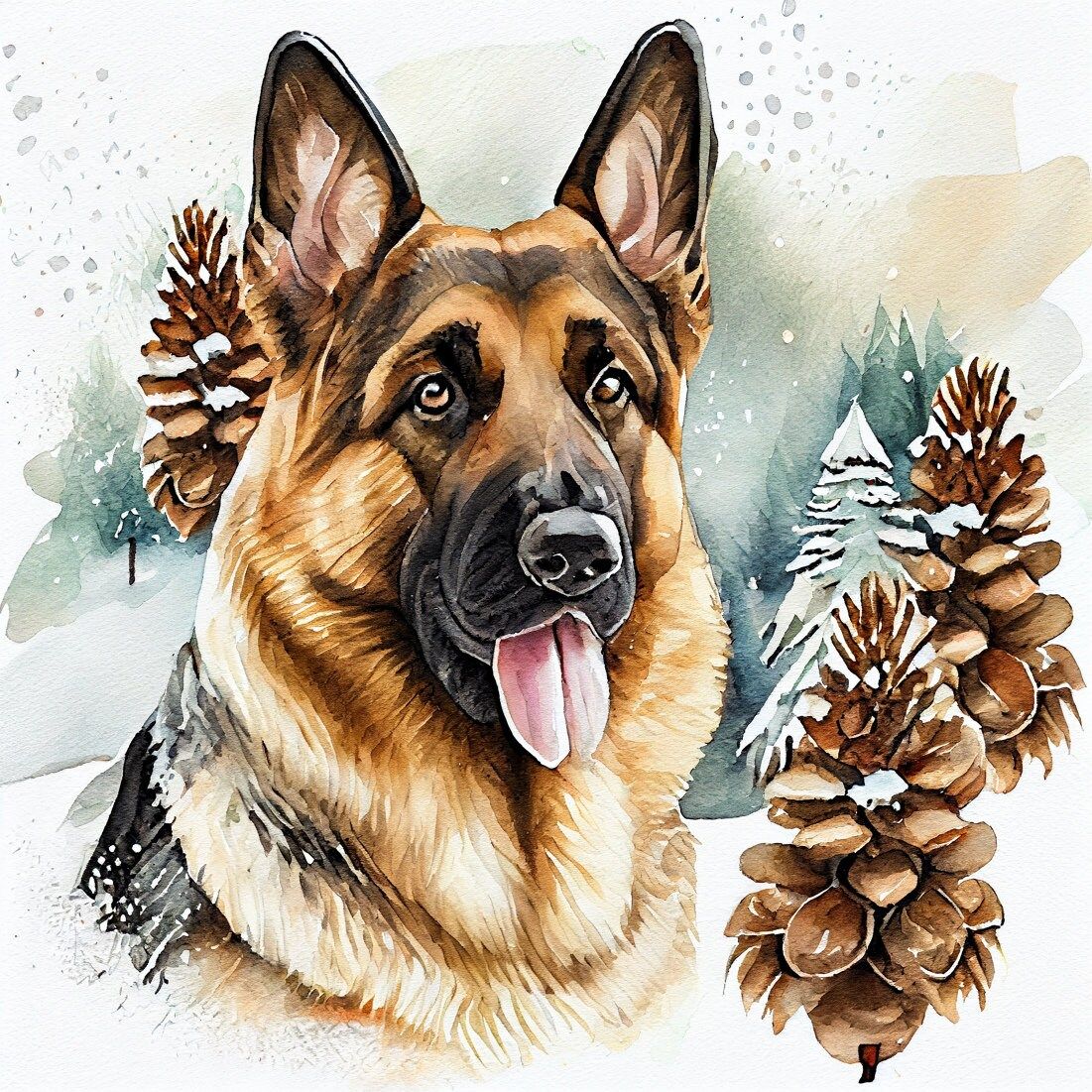 Christmas Dog | Diamond Painting