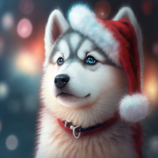 Christmas Dog | Diamond Painting