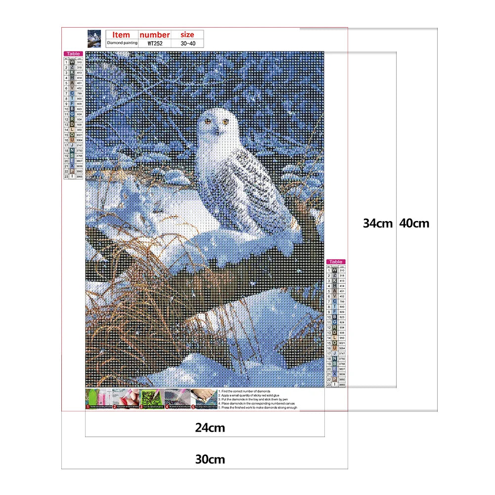 White Owl | Diamond Painting