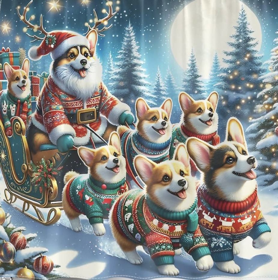 Christmas Dog | Diamond Painting