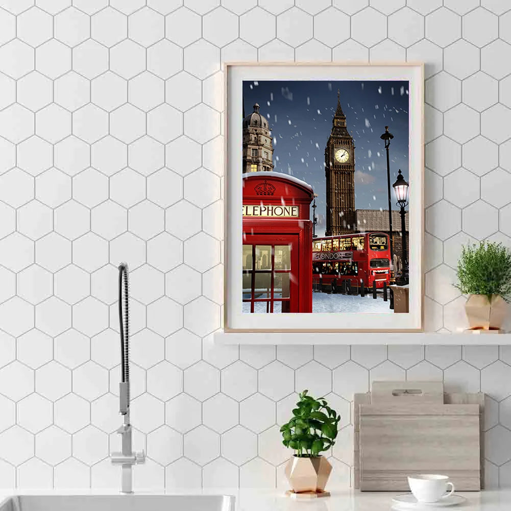 Snowy London Night | Diamond Painting