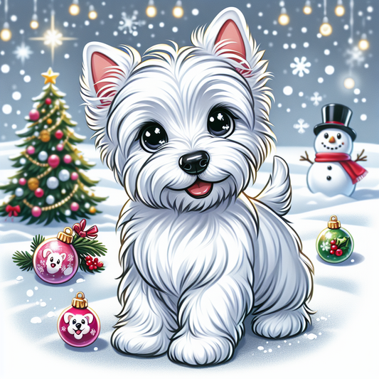 Christmas Dog | Diamond Painting