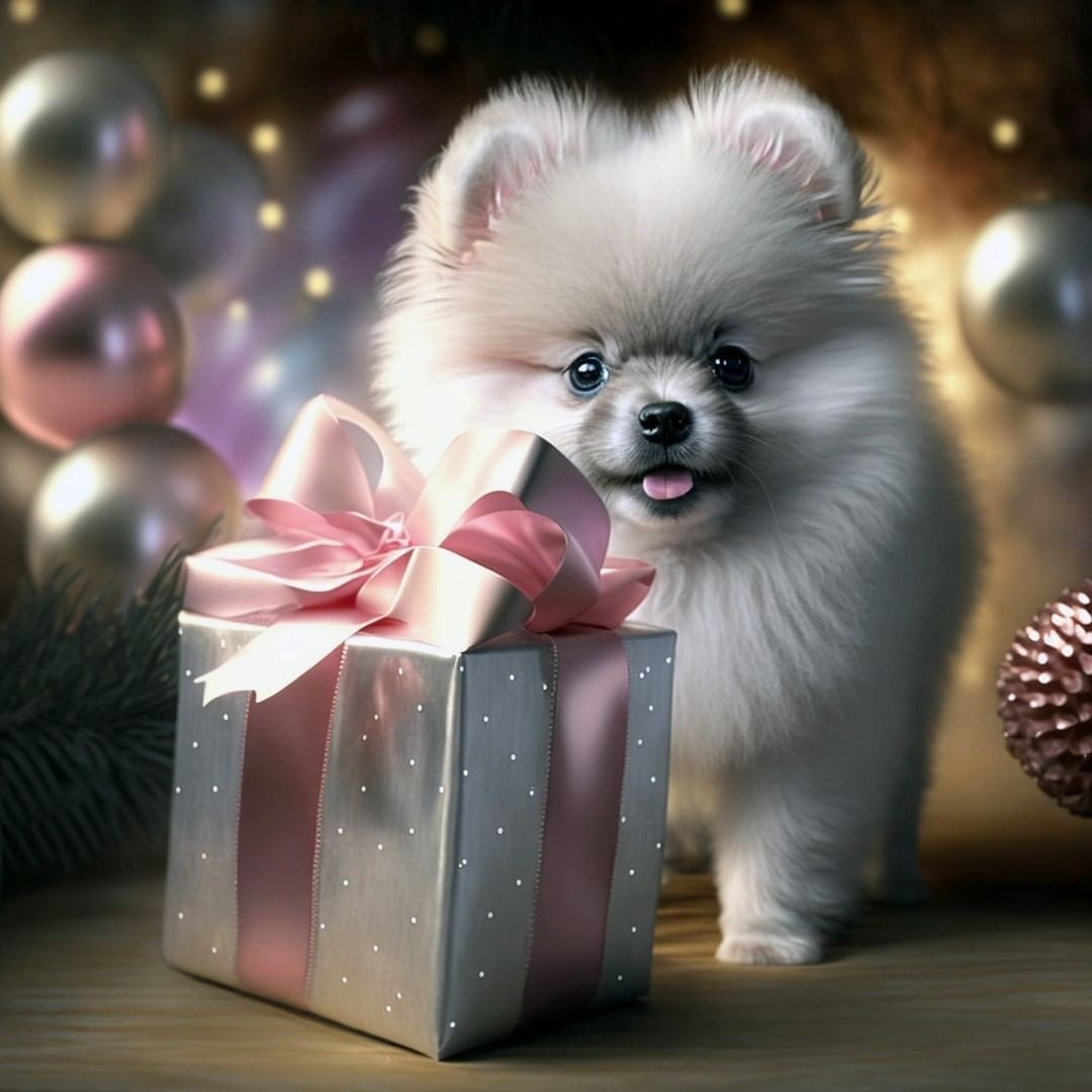 Christmas Dog | Diamond Painting