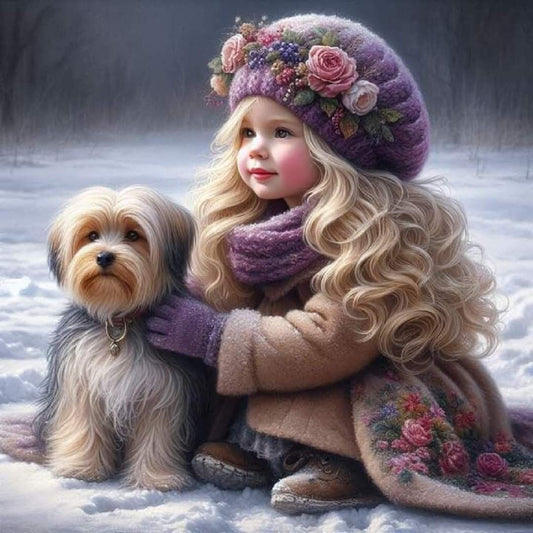 Christmas Dog | Diamond Painting