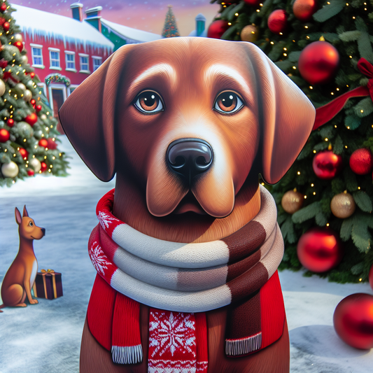 Christmas Dog | Diamond Painting