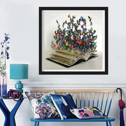 Flower And Butterfly | Diamond Painting