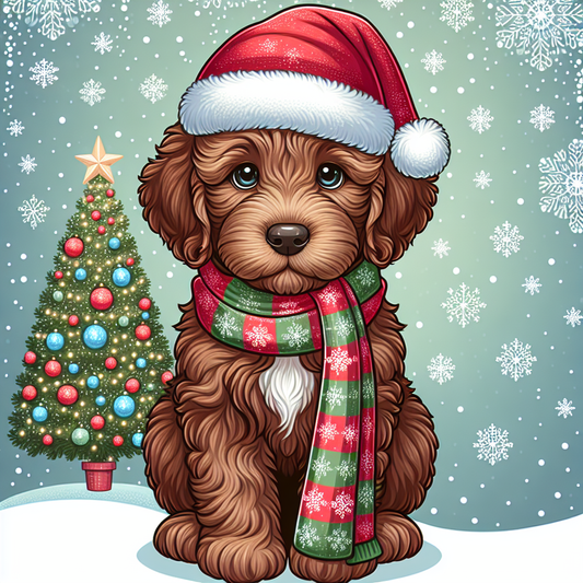 Christmas Dog | Diamond Painting