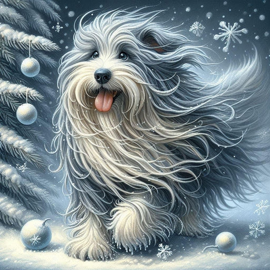 Christmas Dog | Diamond Painting