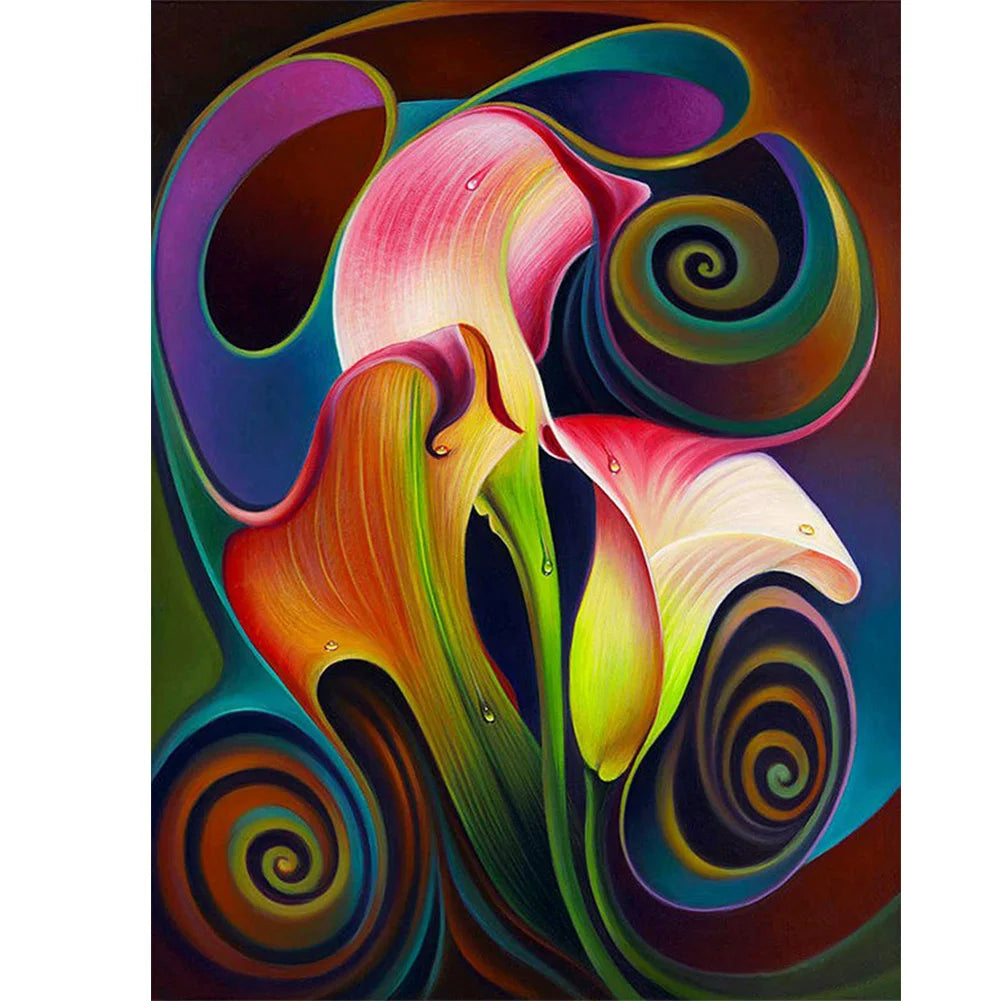 Abstract Flower | Cross Stitch Embroidery