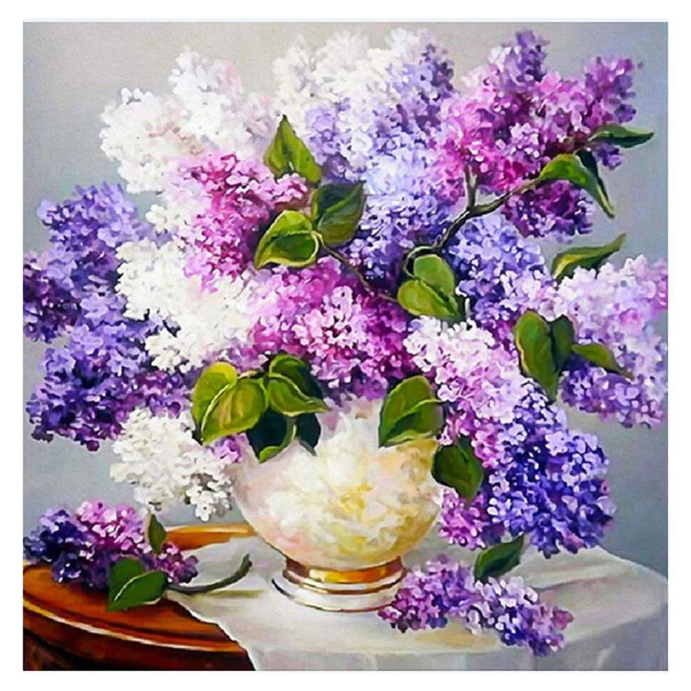 Purple Flower | Diamond Painting