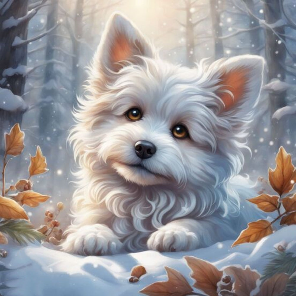 Christmas Dog | Diamond Painting