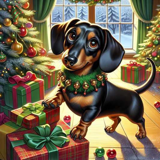 Christmas Dog | Diamond Painting