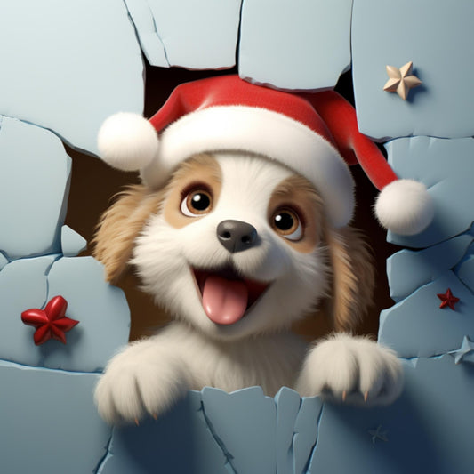 Christmas Dog | Diamond Painting