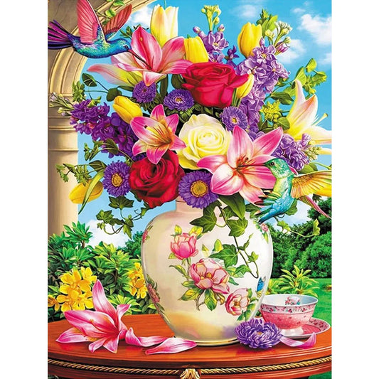 Flower In The Vase | Diamond Painting