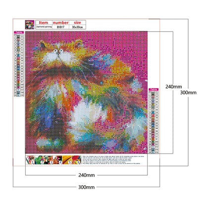 Colorful Cat | Diamond Painting