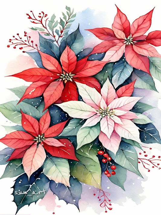 Poinsettia | Diamond Painting