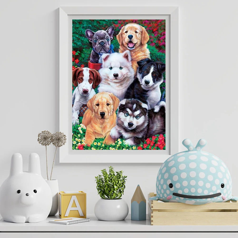 Dog Together | Diamond Painting