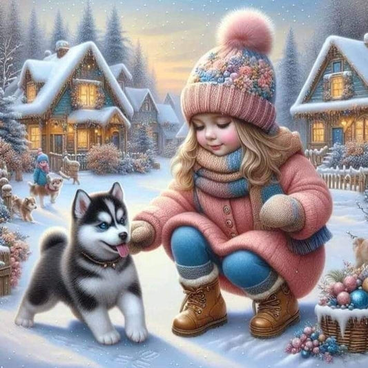 Christmas Dog | Diamond Painting