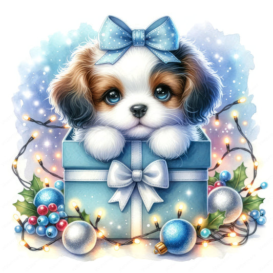 Christmas Dog | Diamond Painting