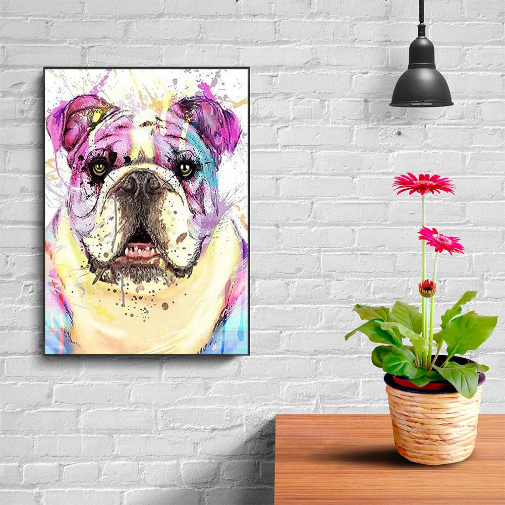 Colorful Dog French Bulldog | Diamond Painting