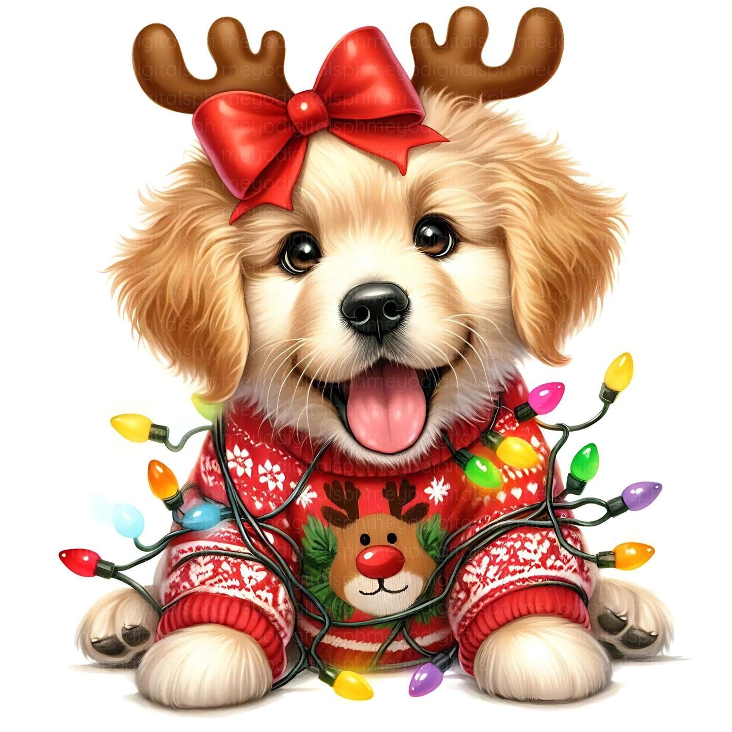 Christmas Dog | Diamond Painting