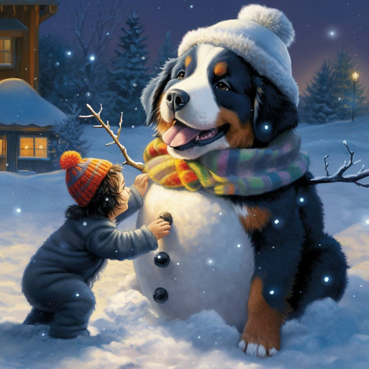 Christmas Dog | Diamond Painting