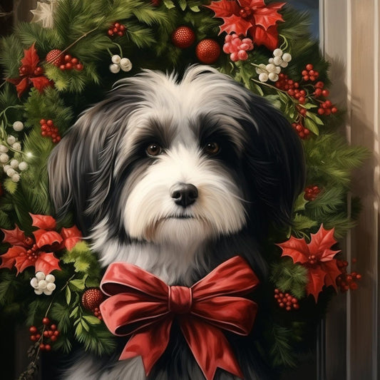 Christmas Dog | Diamond Painting